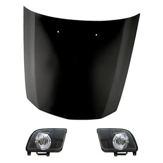 Replacement - 3-Piece Kit (Driver and Passenger Side Headlights, Hood Panel)