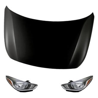 Replacement - 3-Piece Kit (Driver and Passenger Side Headlights, Hood Panel)