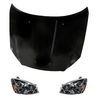Replacement - 3-Piece Kit (Driver and Passenger Side Headlights, Hood Panel)