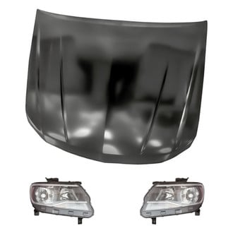Replacement - 3-Piece Kit (Driver and Passenger Side Headlights, Hood Panel)