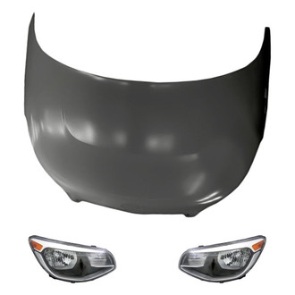 Replacement - 3-Piece Kit (Driver and Passenger Side Headlights, Hood Panel)
