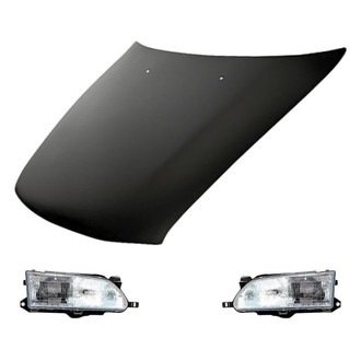 Replacement - 3-Piece Kit (Driver and Passenger Side Headlights, Hood Panel)