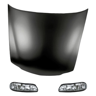 Replacement - 3-Piece Kit (Driver and Passenger Side Headlights, Hood Panel)