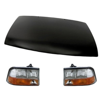 Replacement - 3-Piece Kit (Driver and Passenger Side Headlights, Hood Panel)