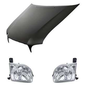 Replacement - 3-Piece Kit (Driver and Passenger Side Headlights, Hood Panel)