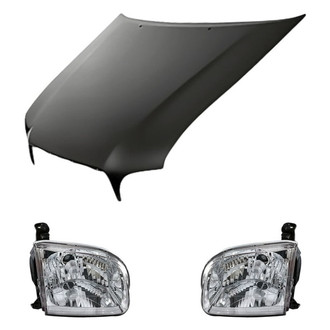 Replacement - 3-Piece Kit (Driver and Passenger Side Headlights, Hood Panel)
