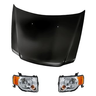 Replacement - 3-Piece Kit (Driver and Passenger Side Headlights, Hood Panel)