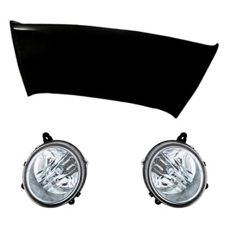 Replacement - 3-Piece Kit (Driver and Passenger Side Headlights, Hood Panel)