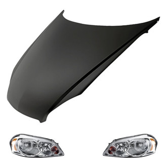 Replacement - 3-Piece Kit (Driver and Passenger Side Headlights, Hood Panel)