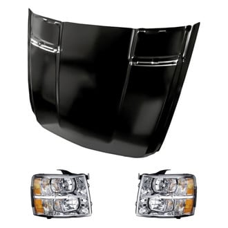 Replacement - 3-Piece Kit (Driver and Passenger Side Headlights, Hood Panel)
