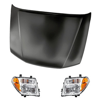 Replacement - 3-Piece Kit (Driver and Passenger Side Headlights, Hood Panel)