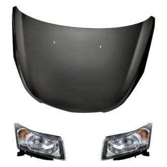Replacement - 3-Piece Kit (Driver and Passenger Side Headlights, Hood Panel)