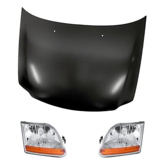 Replacement - 3-Piece Kit (Driver and Passenger Side Headlights, Hood Panel)