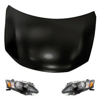 Replacement - 3-Piece Kit (Driver and Passenger Side Headlights, Hood Panel)