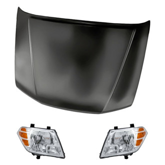 Replacement - 3-Piece Kit (Driver and Passenger Side Headlights, Hood Panel)