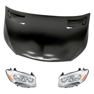 Replacement - 3-Piece Kit (Driver and Passenger Side Headlights, Hood Panel)