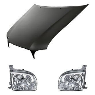 Replacement - 3-Piece Kit (Driver and Passenger Side Headlights, Hood Panel)