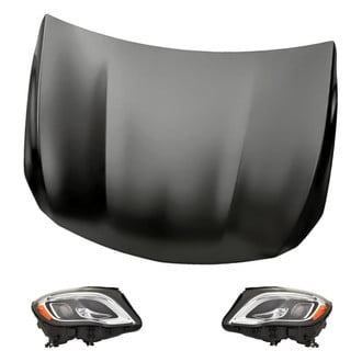 Replacement - 3-Piece Kit (Driver and Passenger Side Headlights, Hood Panel) (CAPA Certified)