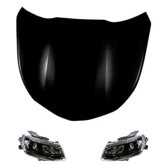 Replacement - 3-Piece Kit (Driver and Passenger Side Headlights, Hood Panel)