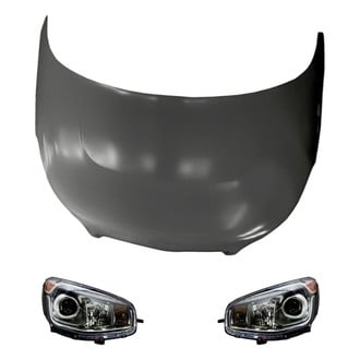 Replacement - 3-Piece Kit (Driver and Passenger Side Headlights, Hood Panel)