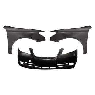 Replacement - 3-Piece (Front Bumper Cover, Front Driver and Passenger Side Fender) (Standard Line)