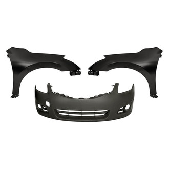 Replacement - 3-Piece (Front Bumper Cover, Front Driver and Passenger Side Fender)
