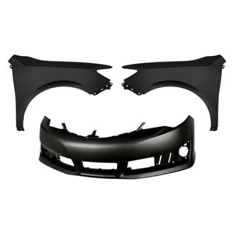 Replacement - 3-Piece (Front Bumper Cover, Front Driver and Passenger Side Fender)