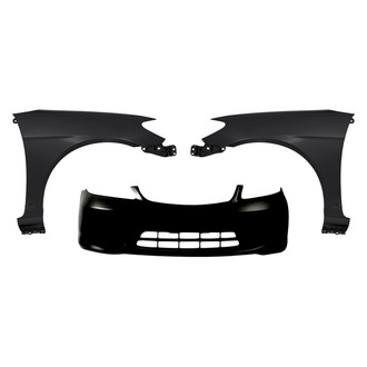 Replacement - 3-Piece (Front Bumper Cover, Front Driver and Passenger Side Fender) (Standard Line)