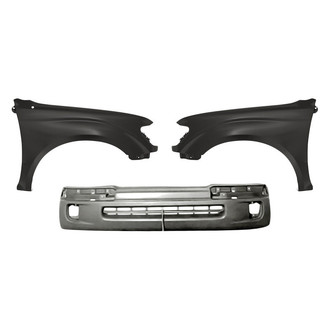 Replacement - 3-Piece (Front Bumper Cover, Front Driver and Passenger Side Fender) (Standard Line)