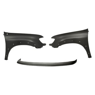Replacement - 3-Piece (Front Upper Bumper Cover, Front Driver and Passenger Side Fender) (Standard Line)