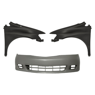 Replacement - 3-Piece (Front Bumper Cover, Front Driver and Passenger Side Fender) (Standard Line)