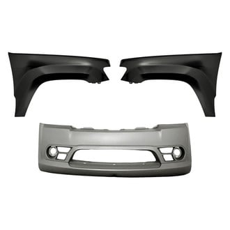 Replacement - 3-Piece (Front Bumper Cover, Front Driver and Passenger Side Fender) (Standard Line)