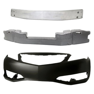Replacement - 3-Piece (Front Bumper Cover, Front Bumper Reinforcement, Front Bumper Absorber) (Standard Line)