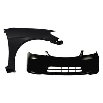 Replacement - 2-Piece (Front Bumper Cover, Front Passenger Side Fender) (Standard Line)
