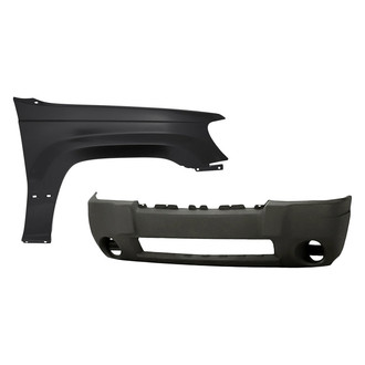 Replacement - 2-Piece (Front Bumper Cover, Front Passenger Side Fender) (Standard Line)