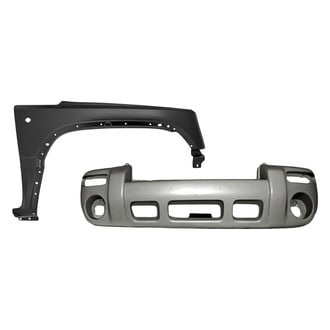 Replacement - 2-Piece (Front Bumper Cover, Front Passenger Side Fender) (Standard Line)