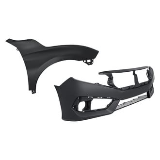 Replacement - 2-Piece (Front Bumper Cover, Front Passenger Side Fender) (Standard Line)