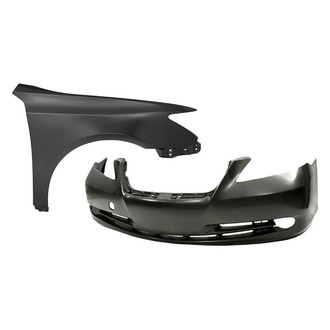 Replacement - 2-Piece (Front Bumper Cover, Front Passenger Side Fender) (Standard Line)