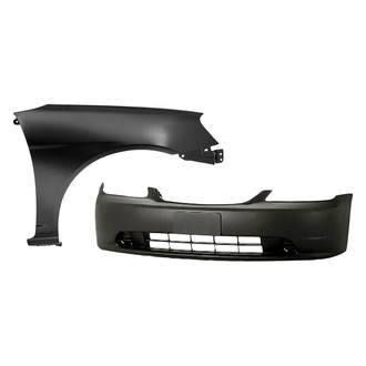 Replacement - 2-Piece (Front Bumper Cover, Front Passenger Side Fender) (CAPA Certified)
