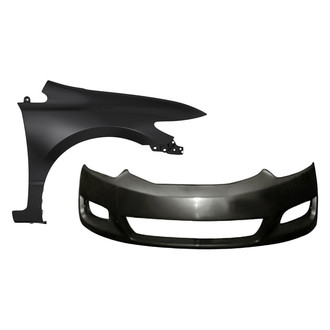 Replacement - 2-Piece (Front Bumper Cover, Front Passenger Side Fender) (CAPA Certified)
