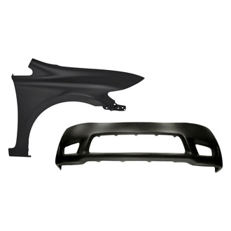 Replacement - 2-Piece (Front Bumper Cover, Front Passenger Side Fender) (CAPA Certified)