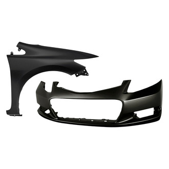 Replacement - 2-Piece (Front Bumper Cover, Front Passenger Side Fender) (CAPA Certified)