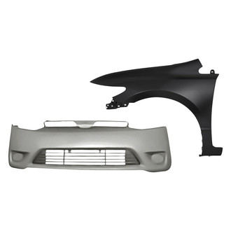 Replacement - 2-Piece (Front Bumper Cover, Front Driver Side Fender) (Standard Line)