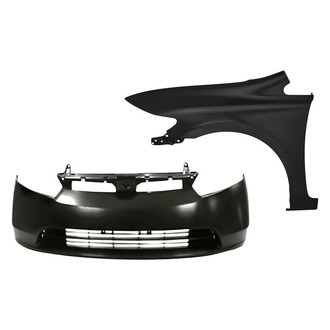 Replacement - 2-Piece (Front Bumper Cover, Front Driver Side Fender) (Standard Line)