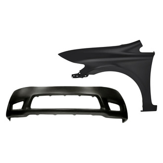 Replacement - 2-Piece (Front Bumper Cover, Front Driver Side Fender) (Standard Line)