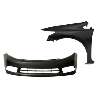 Replacement - 2-Piece (Front Bumper Cover, Front Driver Side Fender) (Standard Line)