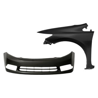 Replacement - 2-Piece (Front Bumper Cover, Front Driver Side Fender) (CAPA Certified)