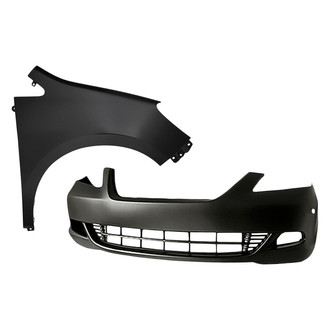 Replacement - 2-Piece (Front Bumper Cover, Front Passenger Side Fender) (Standard Line)