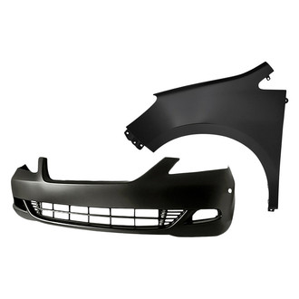 Replacement - 2-Piece (Front Bumper Cover, Front Driver Side Fender) (Standard Line)
