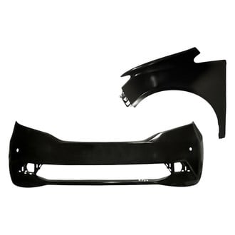 Replacement - 2-Piece (Front Bumper Cover, Front Driver Side Fender) (Standard Line)